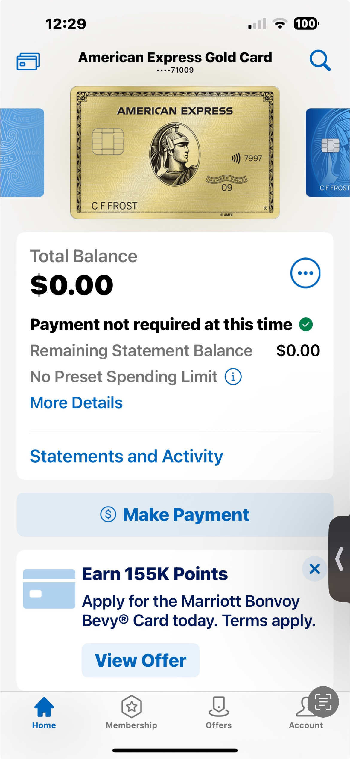 Account balance proof